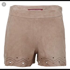 Suede Shorts